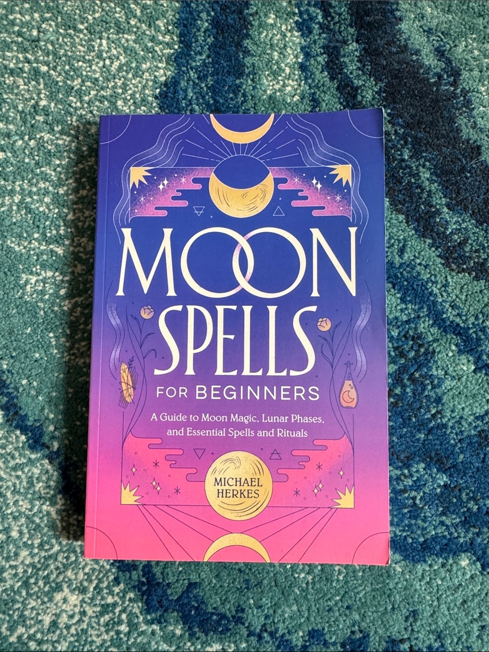 Moon Spells for Beginners by - Purple & Pink Cover